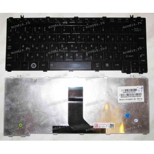Keyboard Toshiba Satellite T135, Portege M900, U500, U505 (Black/Glossy/RUO) чёрная глянц. русиф