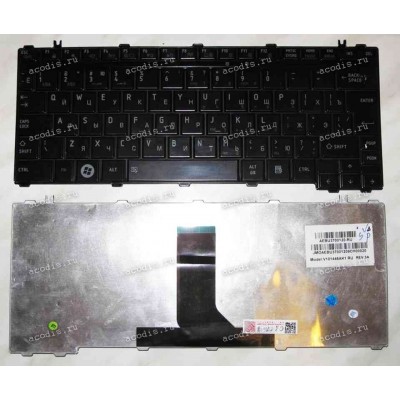 Keyboard Toshiba Satellite T135, Portege M900, U500, U505 (Black/Glossy/RUO) чёрная глянц. русиф
