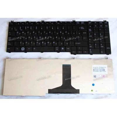 Keyboard Toshiba Satellite A50*, L35*, L55*, P30*, P50*, Qosmio X305-****, G50,F50 (Black/Glossy/RUO) чёр