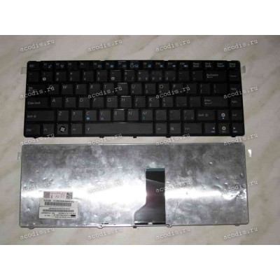 Keyboard Asus A42, K41, K42, K43, N82, N43, N82, U31, U35, U41, UL30, UL35, X4, X42, X43, X44 (Black-Black/Matte/US) чёрная в черной рамке матовая