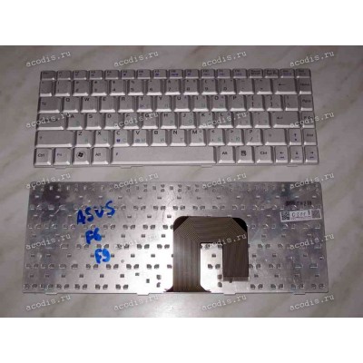 Keyboard Asus F6, F6*, F9, F9* (Silver/Matte/RUO) серебряная матовая русифицированная