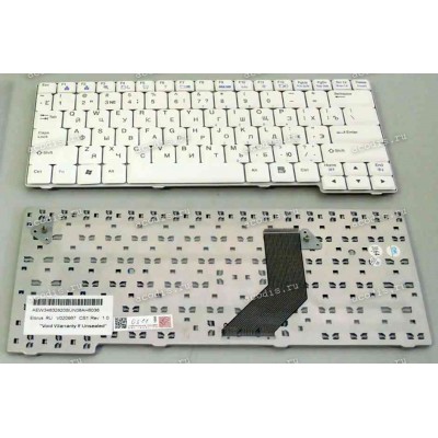 Keyboard LG Z1, E200, E210, E300, E310, ED310 (White/Matte/RUO) белая матовая русифицированная