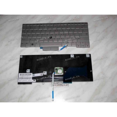 Keyboard HP/Compaq EliteBook 2740P (Silver/Matte/US) серебристая матовая PointStick