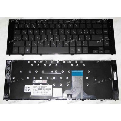 Keyboard HP/Compaq ProBook 5310m (Black/Matte/RUO) черная матовая русифицированная