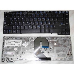 Keyboard HP/Compaq 6710B, 6710S, 6715B, 6715S (Black/Matte/RUO) черная матовая русифицированная
