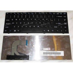 Keyboard Sony VPC-S (p/n:148778621) (Black-Black/Matte/US) черная в черной рамке матовая