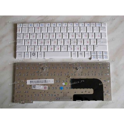 Keyboard Samsung NP-NC10, ND10, N108, N110, N128, N130, N138, N140 (p/n: BA59-02419G/H) (White/Matte/RUO)