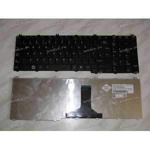 Keyboard Toshiba Satellite C65*, L65*, L67* (Black/Matte/UK) чёрная матовая