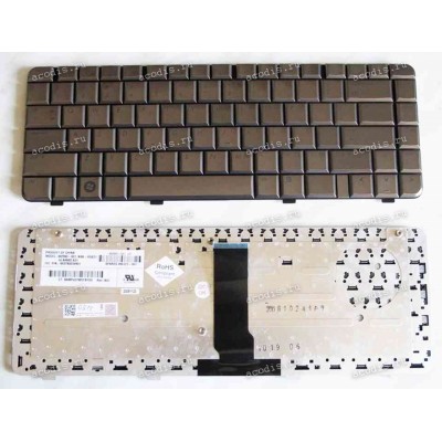 Keyboard HP/Compaq dv3000x, dv3500x (Coffee/Glossy/US) кофе глянцевая
