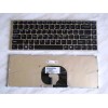 Keyboard Sony VPC-Y, VPC-Y115, VPC-Y118 (p/n:148768621) (Black-Silver/Matte/US) черная в серебр рамке мат