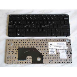 Keyboard HP/Compaq Mini 110-3000, CQ10 (Black/Matte/US) черная матовая