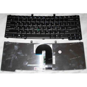 Keyboard Acer TravelMate 6452, 6490, 6492, 6493, 6552, 6592, 6592G, 6593, 6593G (Black/Matte/RUO) черная матовая PointStick