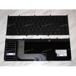 Keyboard Dell Adamo 13-A101 (Black/Matte/LED/RUO) чёрная матовая с подсветкой