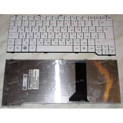 Keyboard Fujitsu Siemens Amilo Pa35**,Sa3650,Si3655,Esprimo V65**,X9510 (White/Matte/RUO) белая матовая
