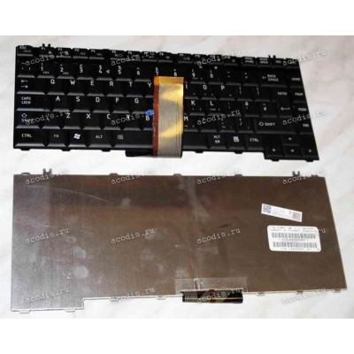 Keyboard Toshiba Satellite Pro S200, Tecra A9, M9 (Black/Matte/UK) чёрная матовая PointStick