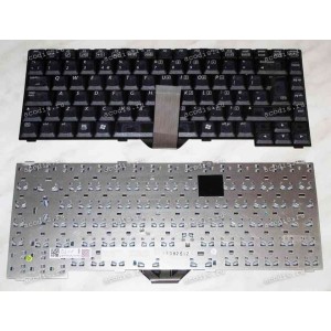 Keyboard Toshiba Satellite M18 / BENQ 5000 (Black/Matte-Transparent/UK) чёрная матовая прозрачная
