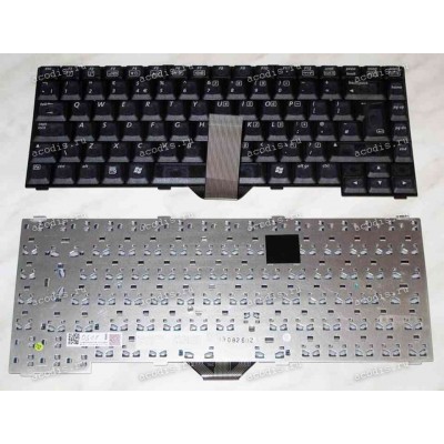 Keyboard Toshiba Satellite M18 / BENQ 5000 (Black/Matte-Transparent/UK) чёрная матовая прозрачная