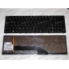 Keyboard Asus K50*, K51*, K60*, K61*, K62*, K70*, K72*, P50, X50*, X51*, X5*, X70I, F90 (Black-Black/Matte/LED/US) чёрная в черной рамке мат