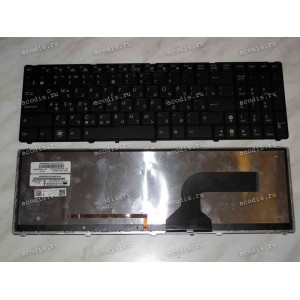 Keyboard Asus A52*, F50*, F70SL, G51*, G53JW, G60*, G72*, G73*, K52*, K53*, K73S, K74, N50*, N51*, N52*, N53*, N60, N61*, N70, N71*, N73*, N90*, P52*, P53, U50*, UL50*, UX50*, W90*, X52*, X61*, X66* (Black-Black/Matte/LED/RUO) чёрная в черной рамке мат. р