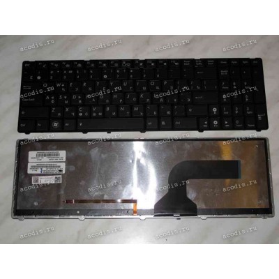 Keyboard Asus A52*, F50*, F70SL, G51*, G53JW, G60*, G72*, G73*, K52*, K53*, K73S, K74, N50*, N51*, N52*, N53*, N60, N61*, N70, N71*, N73*, N90*, P52*, P53, U50*, UL50*, UX50*, W90*, X52*, X61*, X66* (Black-Black/Matte/LED/RUO) чёрная в черной рамке мат. р