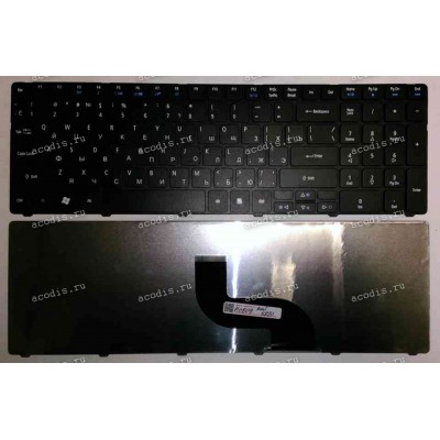 Keyboard Acer Aspire 5236, 5242, 5410, 553*, 5542, 573*, 574*, 581*, 753*, 7740, 893*, 8940 (358х113 мм) (Black/Matte/RUO)черн мат