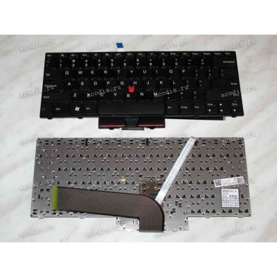 Keyboard Lenovo ThinkPad Edge 14, E40, E50 (Black/Matte/US) чёрная матовая PointStick