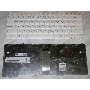 Keyboard Lenovo 3000 Series C/N/V/Y, IdeaPad Y510, Y520 (White/Matte/RUO) белая матовая русиф.