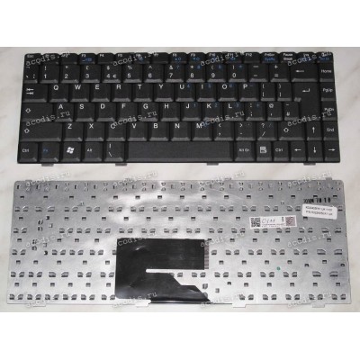 Keyboard Fujitsu Siemens Amilo A1655, L1310*, Li1705, Pa1538 (Black/Matte/UK) чёрная матовая