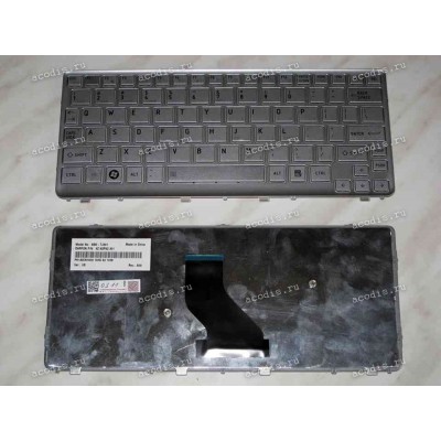 Keyboard Toshiba Satellite T210 (Silver/Matte/US) серебристая матовая