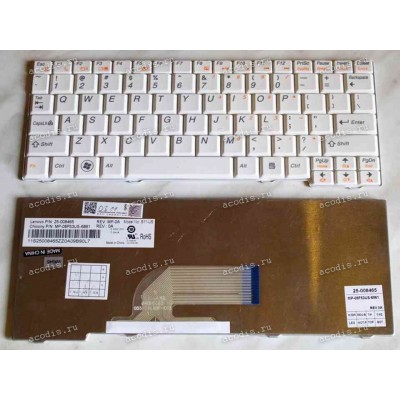 Keyboard Lenovo IdeaPad S10-2 (White/Matte/US) белая матовая