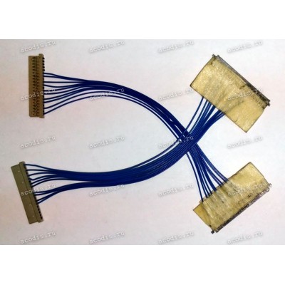 Переходник 20pin 25mm flat удлинитель шлейфа 100 мм w/o EDID trace (TD/AK-CCF05)
