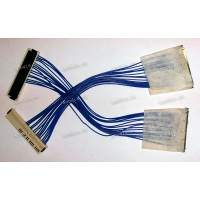 Переходник 20pin 25mm к кабелю на 30pin 32mm flat к матрице(длина 100 мм) w/o EDID trace (TD/AK-CCF09)
