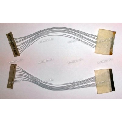 Переходник 20pin 22mm(T-S) к кабелю на 20pin 25mm к матрице(длина 100 мм) w/o EDID trace (TD/AK-CCF04)