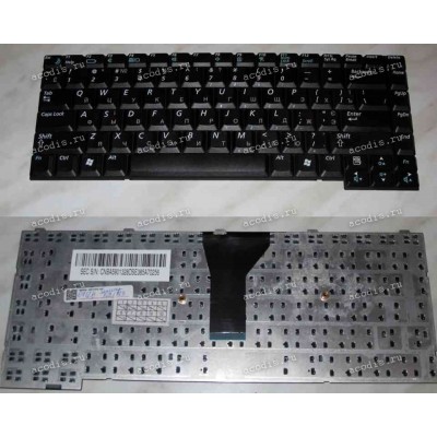 Keyboard Samsung NP-P10,P10C,P20,P20C,P25,P28,P29,V30 (p/n: BA59-01328C) (Black/Matte/RUO) чёрная матовая