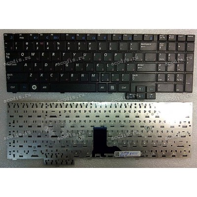 Keyboard Samsung NP-R523, R528, R530, P580, R610, R620 (p/n: BA59-02831) (Black/Matte/RUO) чёрная мат. рус.