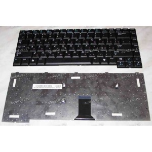 Keyboard Samsung NP-X20, NP-X25 (p/n: BA59-01383C) (Black/Matte/RUO) чёрная матовая русифицированная