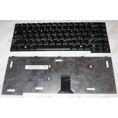 Keyboard Samsung NP-X20, NP-X25 (p/n: BA59-01383C) (Black/Matte/RUO) чёрная матовая русифицированная