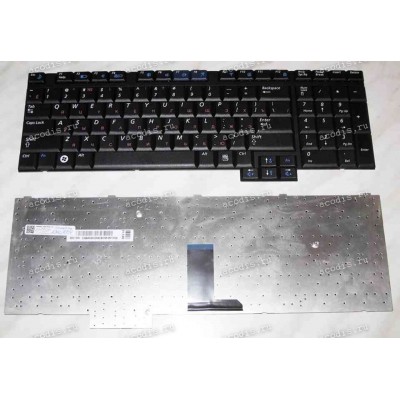 Keyboard Samsung NP-R700, NP-R710 (p/n: BA59-02358C, BA59-01606L) (Black/Matte/RUO) чёрная матовая русифицированная