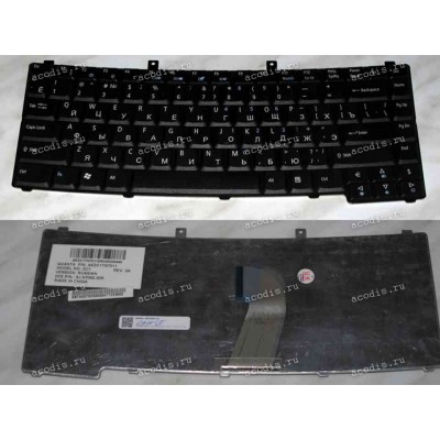 Keyboard Acer Ferrari 5000, Travelmate 8200, 8204 WLMi, 8210, 8215WLMi Б/У (Black/Matte/RUO) черн матовая