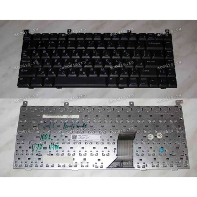 Keyboard Dell Latitude 100L, V710, V740, Inspiron 1000, 1100x, 2600x, 5100x Б/У (Black/Matte/RUO) чёрная