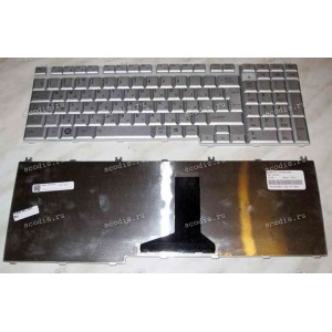 Keyboard Toshiba Satellite A50*, L35*, L55*, P30*, P50*, Qosmio X305-****,G50,F50 (Silver/Matte/RUO)
