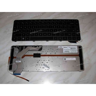 Keyboard HP/Compaq ENVY 14 (Black/Matte/LED/US) чёрная матовая с подсветкой