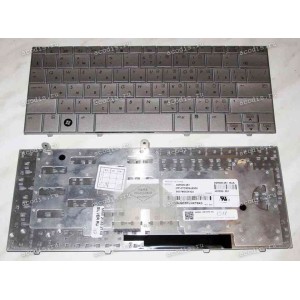 Keyboard HP/Compaq Mini 2133, 2140 (Silver/Glossy/RUO) серебристая глянцевая русифицированная