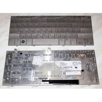 Keyboard HP/Compaq Mini 2133, 2140 (Silver/Glossy/RUO) серебристая глянцевая русифицированная