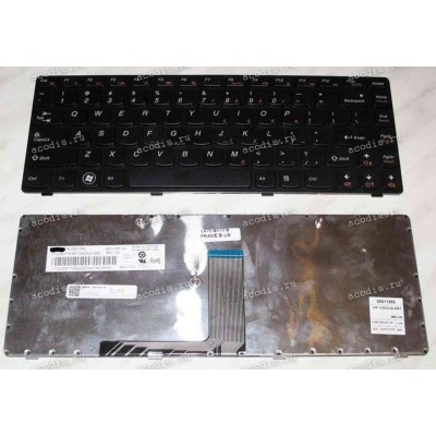 Keyboard Lenovo IdeaPad V470, Essential B470 (Black-Black/Matte/US) чёрная в чёрной рамке матовая