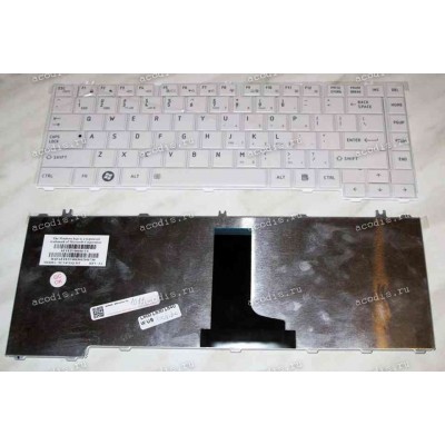 Keyboard Toshiba Satellite C600D, C640, L600, L630, L635, L64* (Black/Glossy/US) чёрная глянцевая