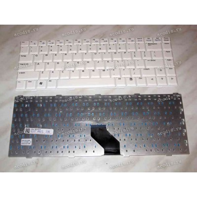 Keyboard Asus S96*, Z62, Z84*, Z96* (White/Matte/US) белая матовая