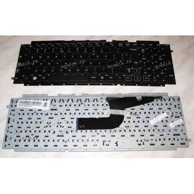 Keyboard Samsung NP-RC710 (p/n: BA59-02921G) (Black/Matte/US) чёрная матовая