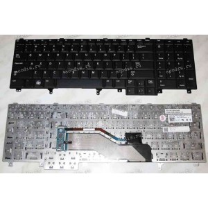 Keyboard Dell Latitude E6520 (Black/Matte/US) чёрная матовая PointStick