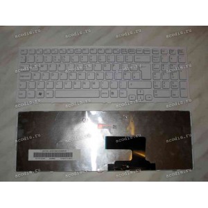 Keyboard Sony VPC-EE / EH (Sony p/n: 148927021) (White-White/Matte/UK) белая в белой рамке матовая